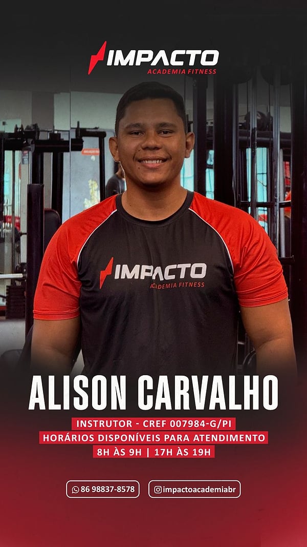 Alison Carvalho — Instrutor — CREF 007569-G/PI